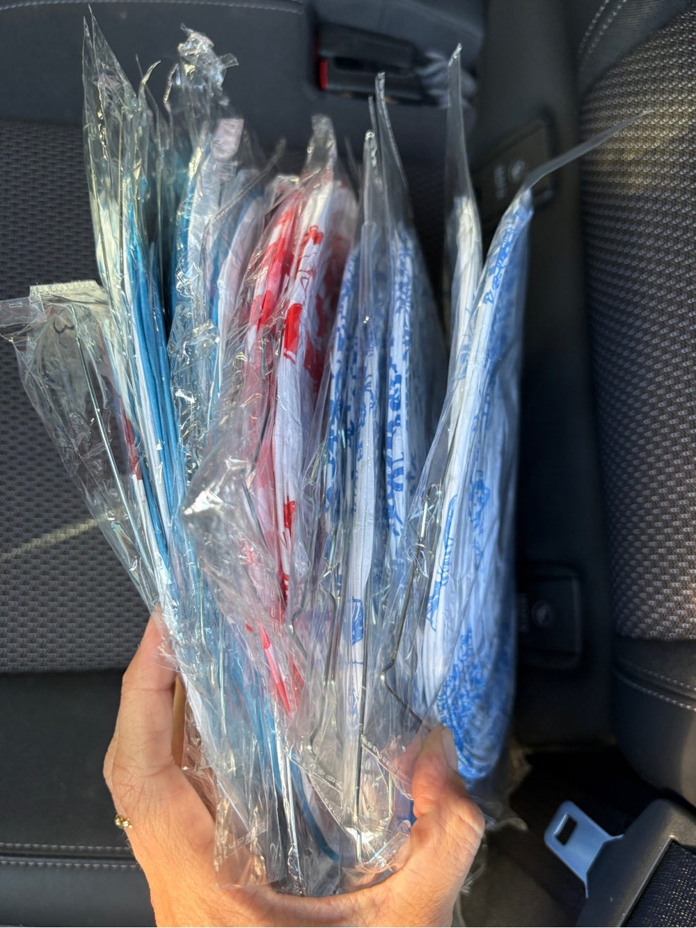 Decorative Party lanterns - Blue, Light Blue, Red (Pack)